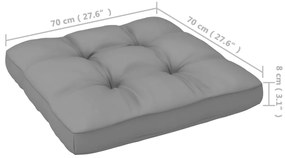 12 pcs conjunto lounge de jardim com almofadões pinho maciço