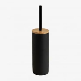 Escova Sanitária De Cerâmica E Bambu Elvan Preto - Sklum