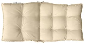 Almofadões cadeira encosto baixo 4 pcs tecido oxford bege