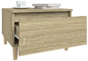 Mesa de apoio 50x46x35 cm derivados de madeira carvalho sonoma