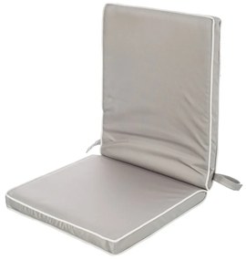 Almofada para Cadeiras 90 X 40 X 4 cm Cinzento