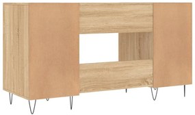 Secretária 140x50x75 cm derivados de madeira carvalho sonoma