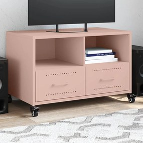 Móvel de TV 68x39x43,5 cm aço rosa