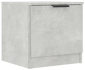 Mesas de cabeceira 2 pcs 40x39x40 cm cinzento cimento