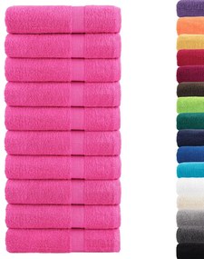 Toalhas de banho premium SOLUND 10 pcs 70x140cm 600 gsm rosa