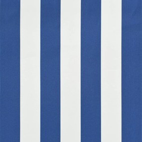 Toldo bistrô 400x120 cm azul e branco