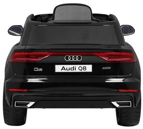 Carro elétrico para Crianças 12V Audi Q8 LIFT Rodas de EVA, Assento de couro Preto