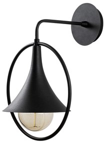 Candeeiro de Parede Namutenahi – Preto – 25 x 29 cm