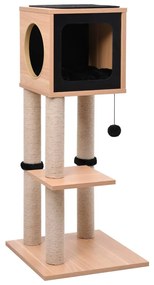 vidaXL Árvore para gatos com tapete arranhador sisal 90 cm