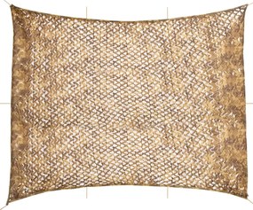 Rede de camuflagem com saco de arrumação 618x512 cm areia