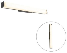 LED Candeeiro de parede moderno preto 62 cm IP44 - Cascada Moderno
