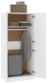 Roupeiro 80x52x180 cm derivados de madeira branco