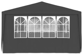 Tenda festas com paredes laterais 4x6m 90g/m² antracite