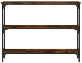 Mesa consola 100x22,5x75cm derivados de madeira carvalho fumado