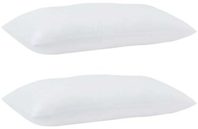 Travesseiros 2 pcs Branco 40 x 80 cm 85gsm 100% poliéster
