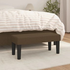 vidaXL Banco 70x30x30 cm tecido castanho-escuro