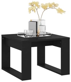 Mesa de apoio 50x50x35 cm derivados de madeira preto