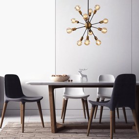 Candeeiro de Teto Harput – Preto – Diâmetro 62 cm