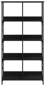 Estante 78,5x33x153 cm derivados de madeira preto