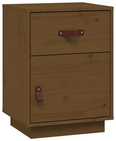 Mesas de cabeceira 2 pcs 40x34x55 cm pinho maciço castanho mel