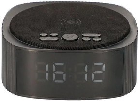 Rádio Despertador com Carregador sem Fios KSIX Alarm Clock 3 Bluetooth 10W Preto