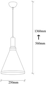 Chandelier Berceste – Preto – 25 x 25 cm