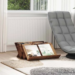 vidaXL Estante de Revistas Madeira antiga 65 x 53 x 28,5 cm