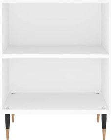 Mesas de cabeceira 2pcs 40x30x50 cm derivados de madeira branco