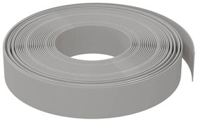 Bordas de jardim 3 pcs 10 m 10 cm polietileno cinzento