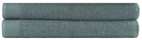 vidaXL Conjunto toalhas sauna 2 pcs algodão 450 g. 80x200 cm verde