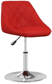 vidaXL Banco de bar couro artificial vermelho tinto