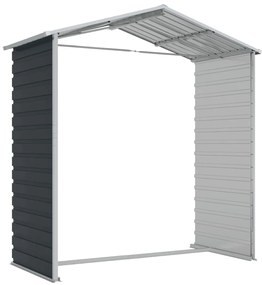 Abrigo de jardim 191x130x198 cm aço galvanizado antracite