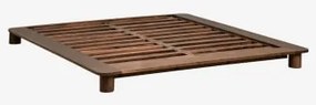 Cama Em Madeira De Manga Mariselina Madeira De Cabo Escuro & 180 X 200 Cm - Sklum