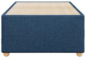 Estrutura de cama sem colchão 90x200 cm tecido azul