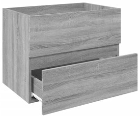 Móvel p/ lavatório 60x38,5x45 cm derivados madeira cinza sonoma