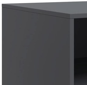 Móvel de TV 67x39x44 cm aço antracite