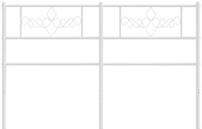 Cabeceira de cama 150 cm metal branco