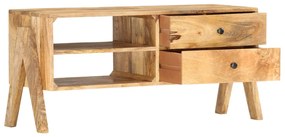 Móvel de TV 97x35x47 cm madeira de mangueira maciça