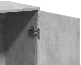 Aparadores 2 pcs 79x38x80 cm derivados madeira cinzento cimento