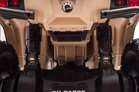 Moto eletrica para crianças 1 a 5 anos,  2 lugares 12V CAN-AM Outlander rodas Borracha Caqui