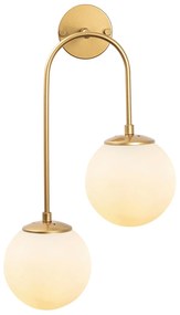 Candeeiro de Parede Jewel – Dourado Brilhante – 30 x 24 cm