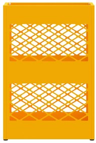 Suporte de Guarda-Chuva Amarelo Mostarda , 28x12x41 cm, Aço