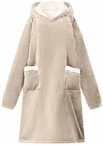 vidaXL Sweatshirt manta Bege M Fleece e Flanela