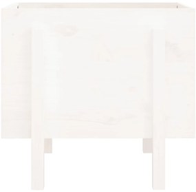 Vaso/floreira de jardim 62x50x57 cm pinho maciço branco