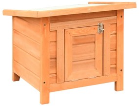 Casa para gatos pinho e abeto maciços 50x46x43,5 cm