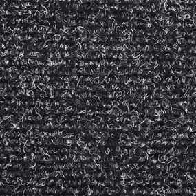 Tapetes de escada autoadesivos 10 pcs 65x21x4 cm cinza-escuro