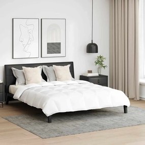 vidaXL Conjunto de Edredom com travesseiro 3 pcs Branco Pena de ganso