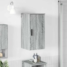 vidaXL Armário de Banheiro com porta Sonoma cinzento 30 x 31,5 x 61 cm