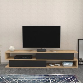 Móvel TV Cortez – Carvalho e Antracite – 160 cm x 35,3 cm x 38,6 cm