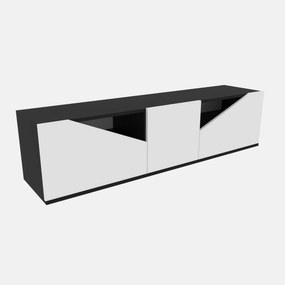 Móvel TV Carson – Antracite e Branco – 160x35,3x40 cm